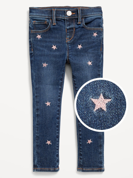 High-Waisted Rockstar 360° Stretch Embroidered Jeggings for Toddler Girls | Old Navy (US)