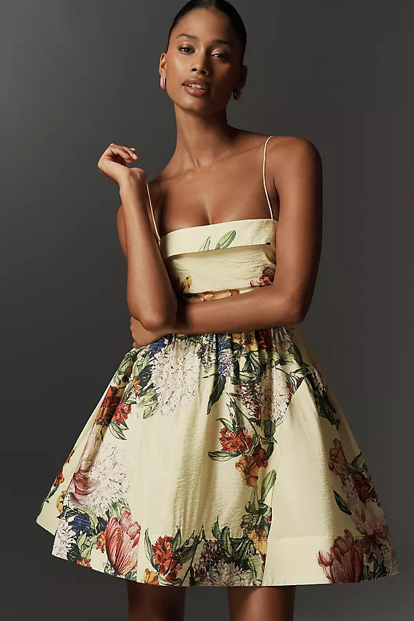 Maeve Sleeveless Fit & Flare Mini Dress | Anthropologie (US)