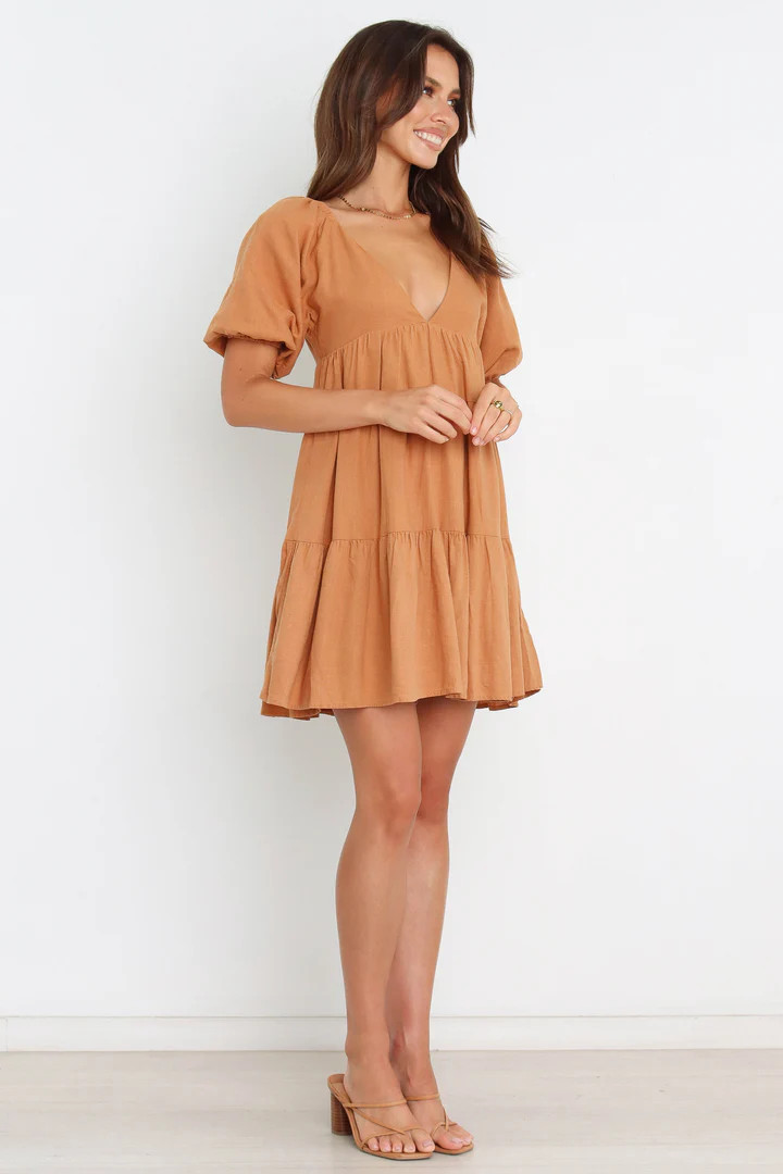Lorey Dress - Tan | Petal & Pup (US)