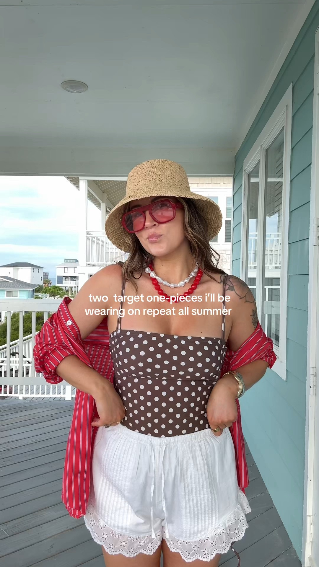 Wearing a medium in both👙 
Target one piece swimsuit. Target fashion. Summer beach outfit. Poolside outfit. Summer vacation outfit.

#LTKootd