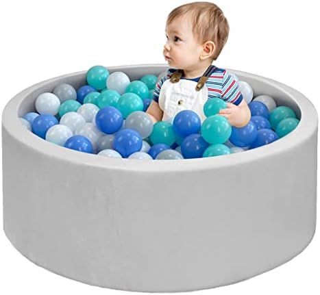 Baby Ball Pit with 200 pcs Balls,Soft Memory Foam Ball Pit for Toddlers and Babies Birthday Gift,... | Amazon (US)