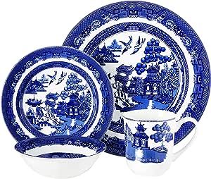 Johnson Brothers 40034958 Willow Blue 4 Place, 4 Piece Set, Blue and White | Amazon (CA)