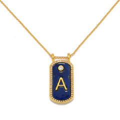 Blue Moon Initial Necklace | Sequin