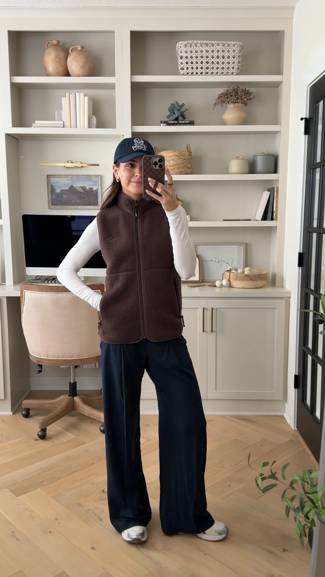Elevated athleisure / casual comfy mom outfit to kick off 2026 🎊 
Fleece vest: true to size (S)
Ribbed long sleeve tee: true to size (S) 
Wide leg legging/trouser: align material! True to size (I do a 6 in lululemon) 
Sneakers: tts, size up if between sizes  

Aritzia / chic comfy outfit / lululemon / wide leg leggings 

#LTKFindsUnder100 #LTKSeasonal #LTKTravel