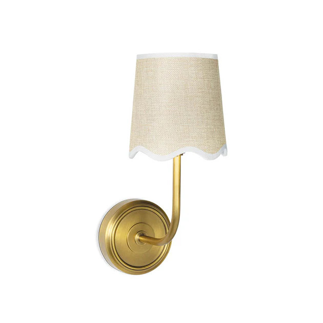 Ariel Sconce in Polished Brass By Coastal Living | Cailini Coastal
