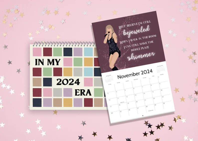 2024 Taylor Eras Calendar Bookmark Set Taylor Christmas/new - Etsy | Etsy (US)