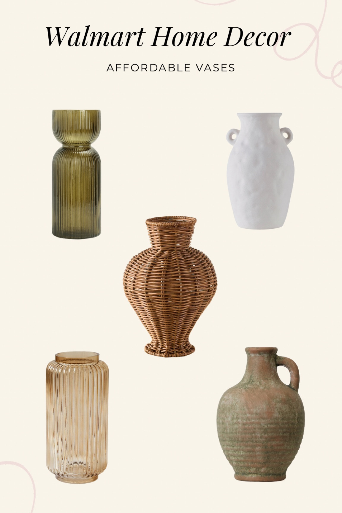 The cutest and most affordable vases available at Walmart this fall! 


Home decor, calm vibes, neutral home, affordable decor, Walmart finds, home decor inspo, interior design 

#LTKSeasonal #LTKFindsUnder50 #LTKHome