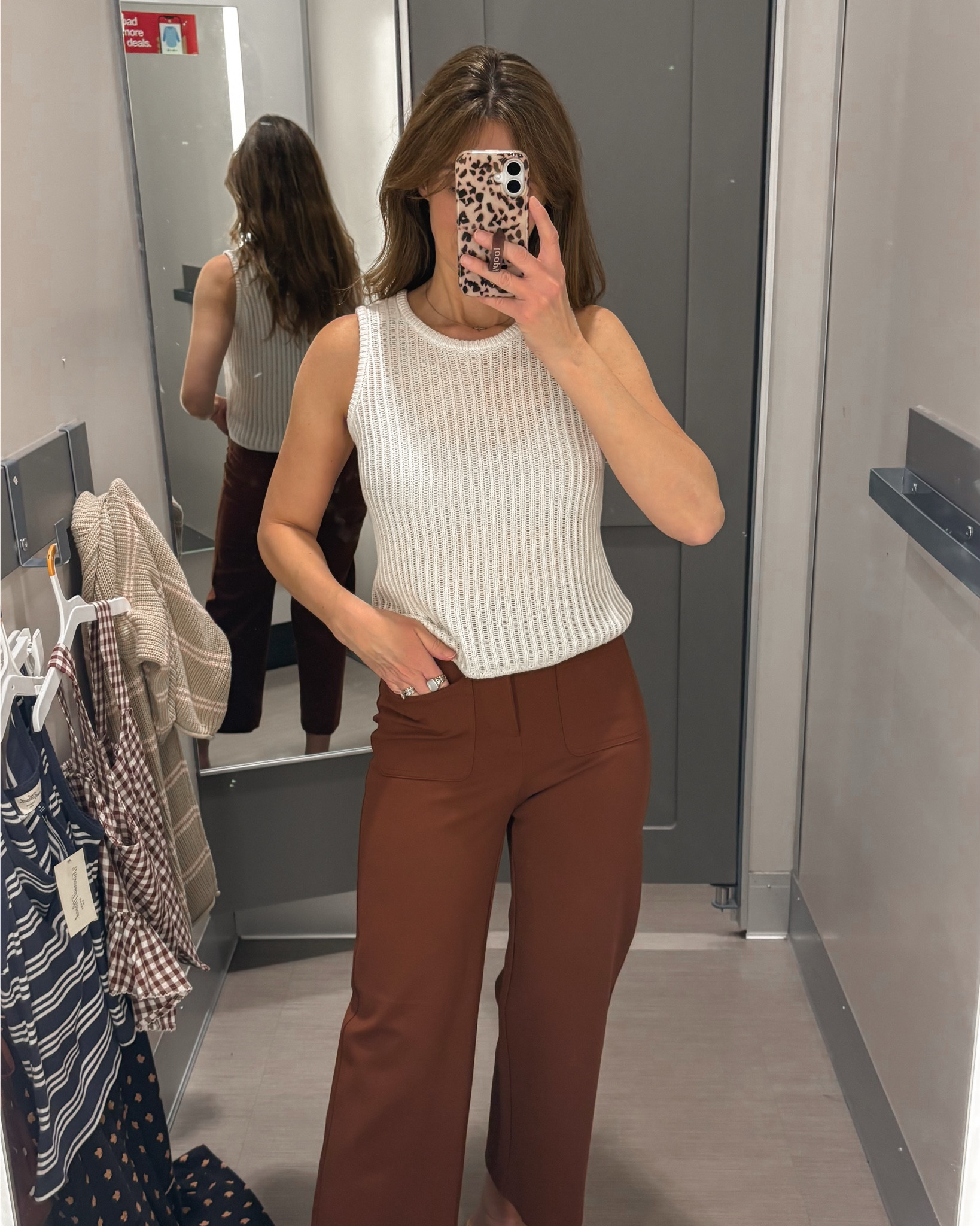 Crochet knit sleeveless sweater🤎
So versatile and cute!
Size small. Size up for loose fit.

#LTKWorkwear #LTKSeasonal