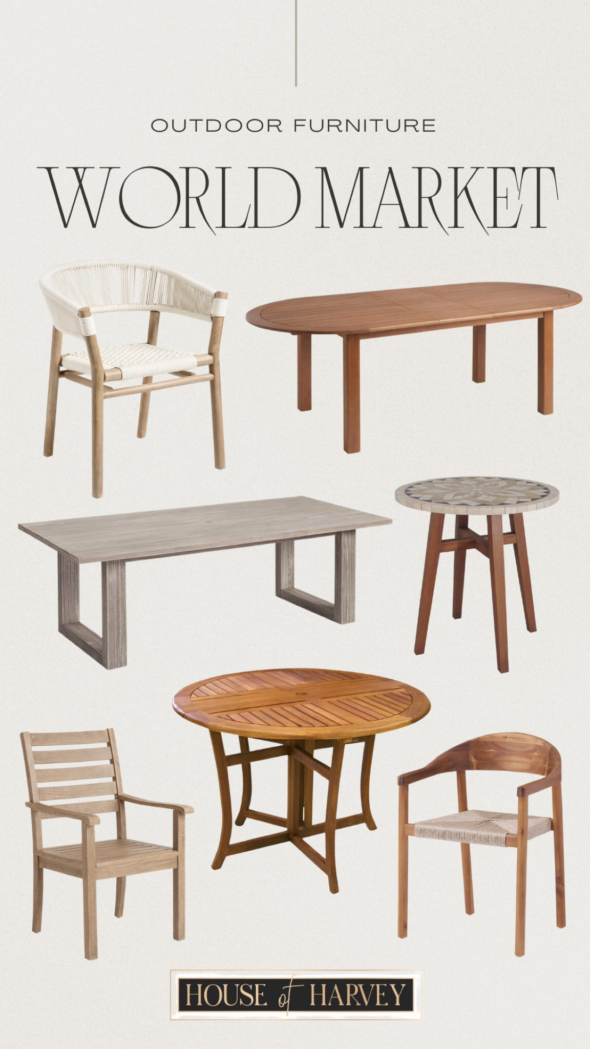 World Market—outdoor furniture! 

#LTKFind #LTKSeasonal #LTKhome