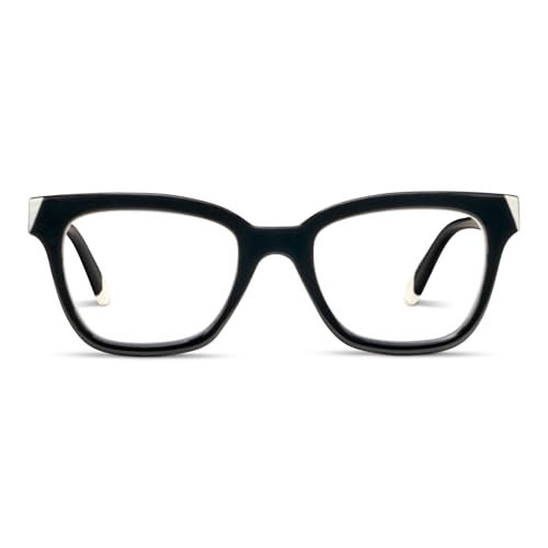 Peepers by PeeperSpecs Women's Black Soft Square Reading Glasses, 1.25 | Amazon (US)