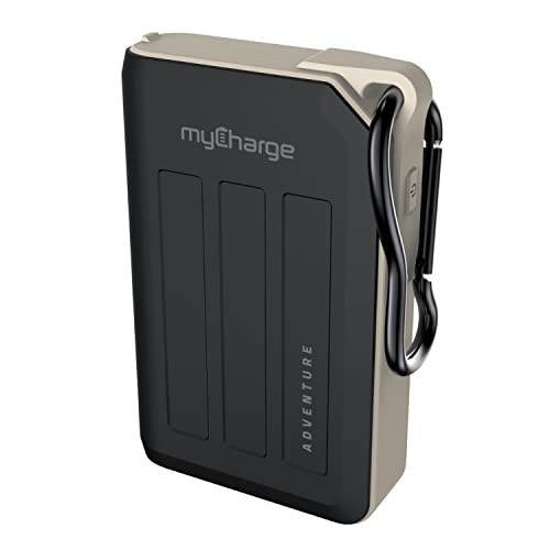 myCharge Portable Charger Waterproof USB C Power Bank Adventure, Rugged Outdoor External Battery Pack Backup (18W Turbo - 10050 mAh (Black)) | Amazon (US)