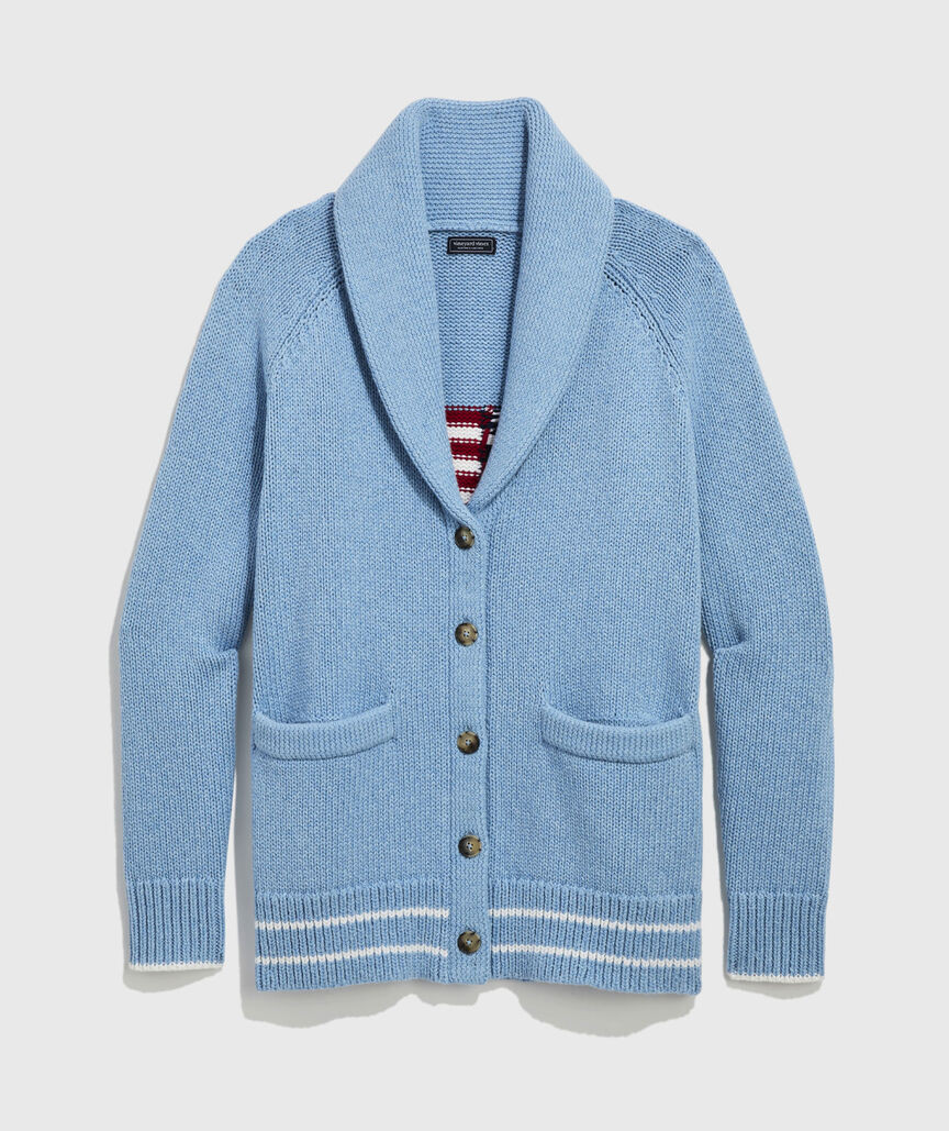 Flag Intarsia Shawl Cardigan | vineyard vines