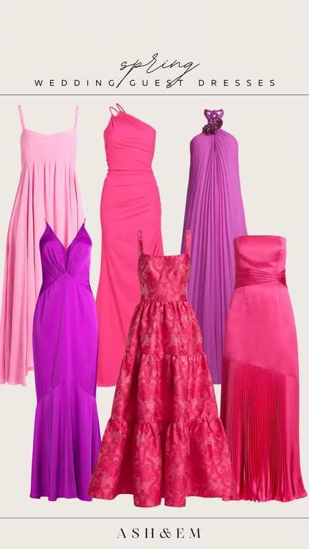 Spring wedding guest dresses - pink wedding guest dresses - purple wedding guest dresses 

#LTKstyletip #LTKwedding #LTKtravel