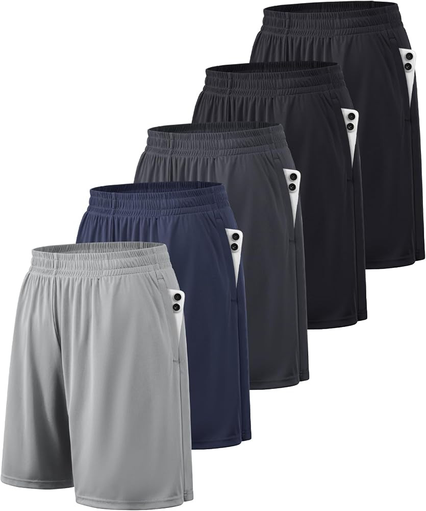 BALENNZ Mens Athletic Shorts with Pockets Quick Dry Workout Shorts Men | Amazon (US)