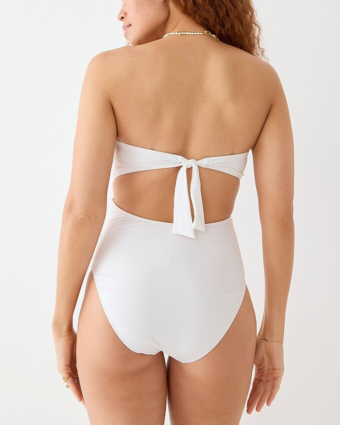 Cutout tie-back one piece | J. Crew US