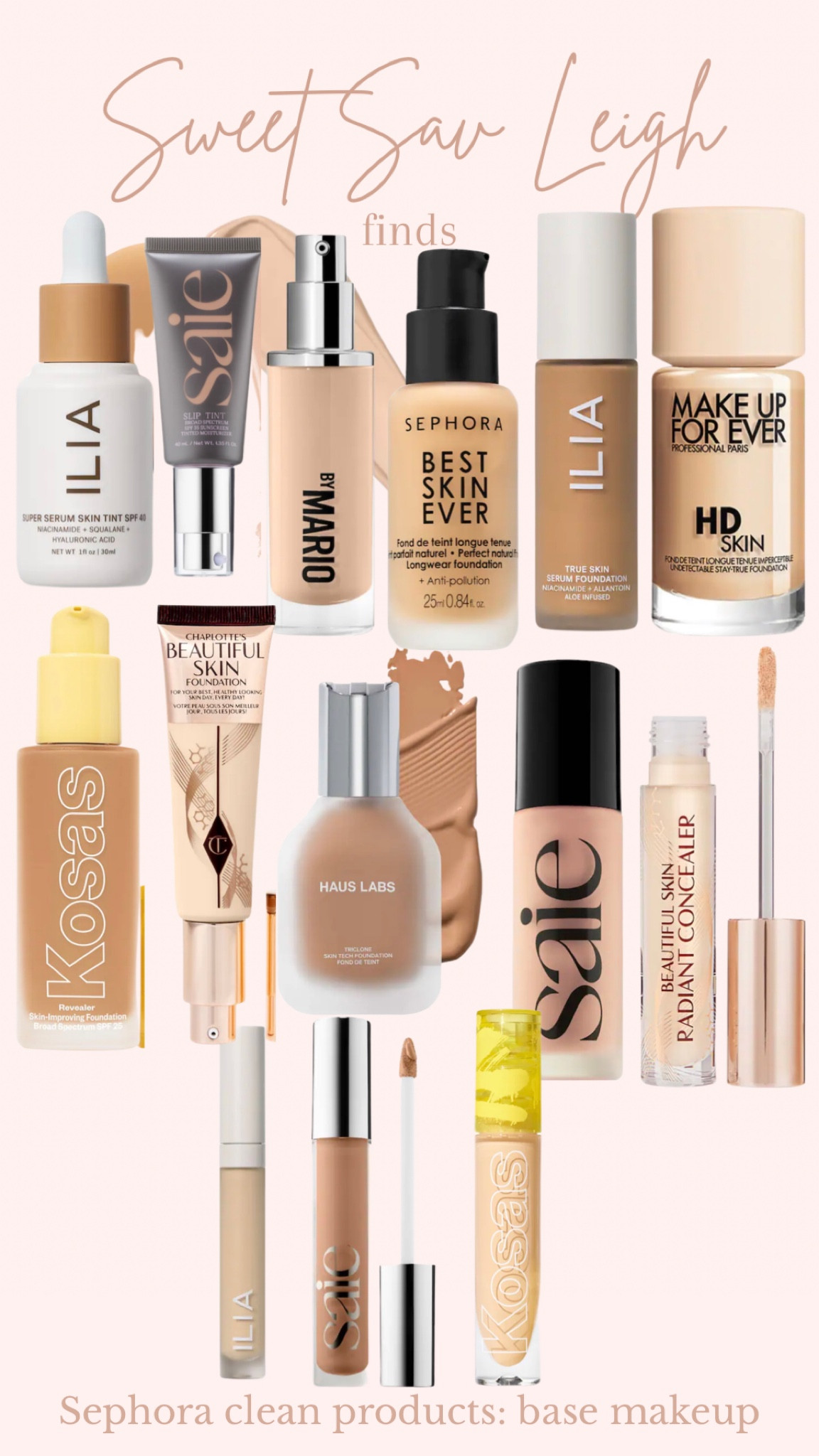 Clean foundation and concealer options from Sephora! 

#LTKBeautySale #LTKbeauty #LTKSeasonal