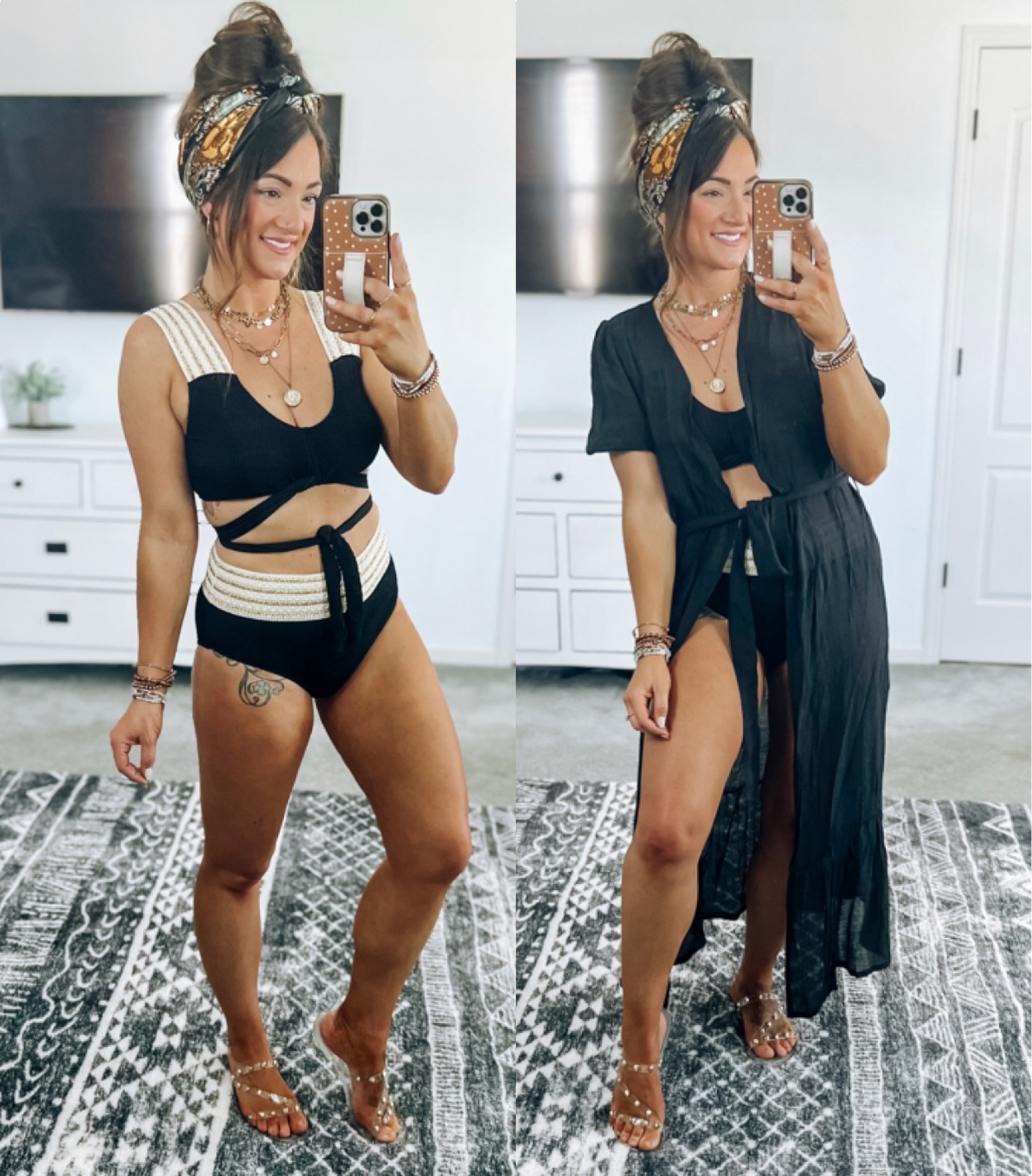 Cupshe swim! Vacation vibes. Resort wear swimwear. True to size with stretch! In the size medium swimsuit and small coverup 

#LTKunder50 #LTKstyletip #LTKswim