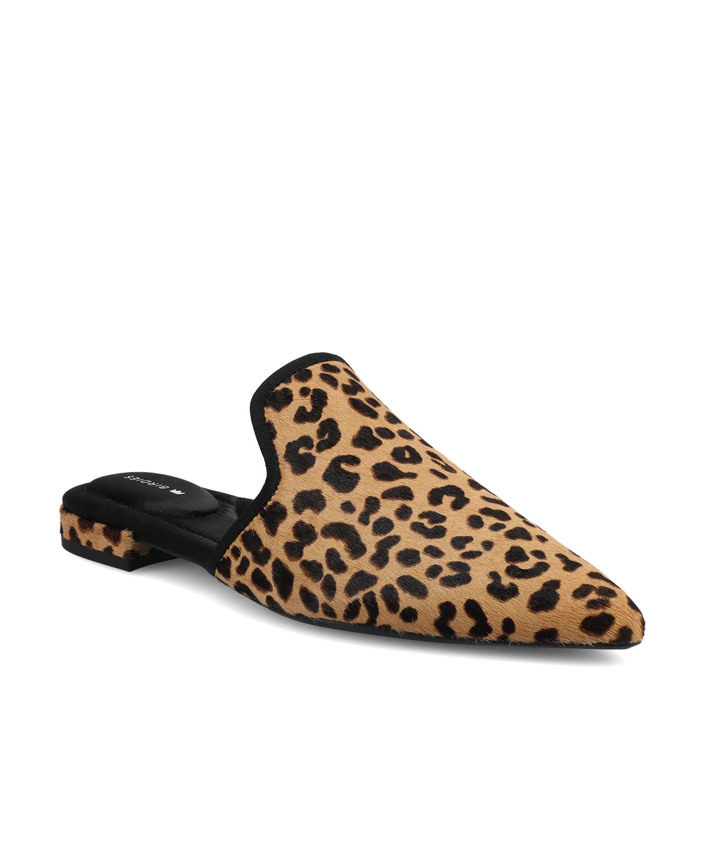 The Goldfinch 15 Mule - Leopardprint Haircalf | Birdies