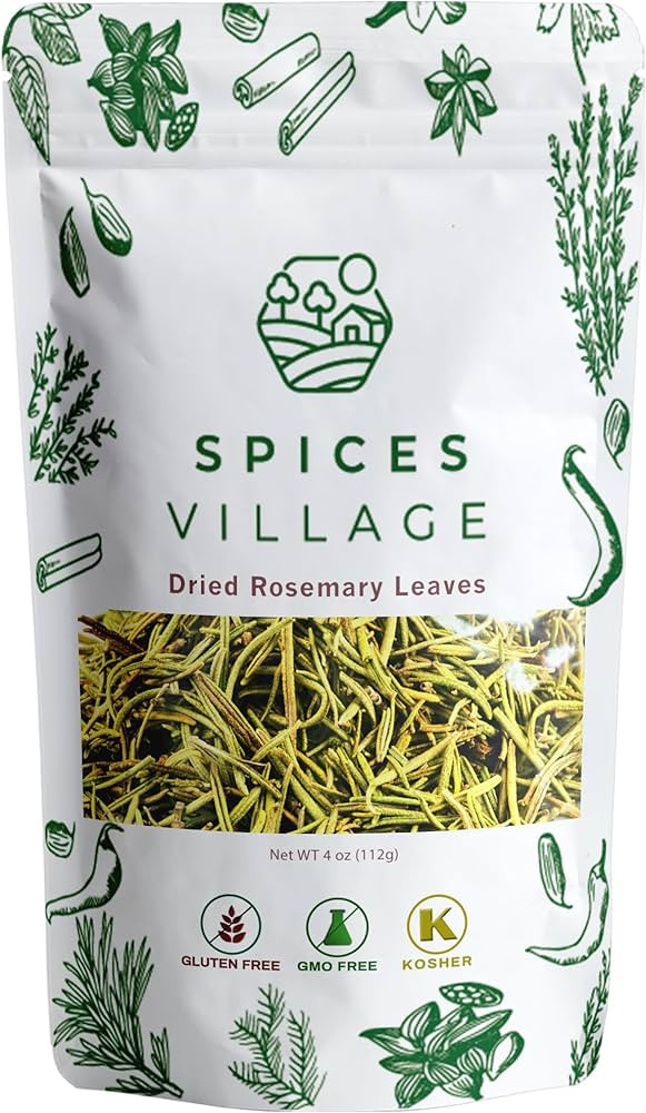SPICES VILLAGE Whole Rosemary Leaves [ 4 oz ] – Natural Whole Rosemary for Cooking and Tea, Pur... | Amazon (US)