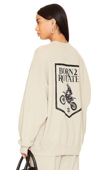 SUNDAY Enzyme Sweat Crewneck in Oyster Gray | Revolve Clothing (Global)