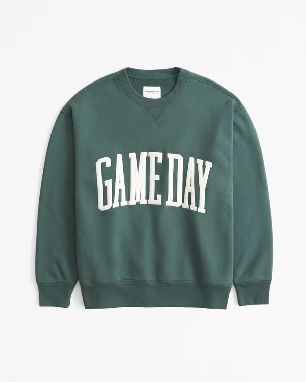 Women's Game Day Vintage Sunday Crew | Women's Tops | Abercrombie.com | Abercrombie & Fitch (US)