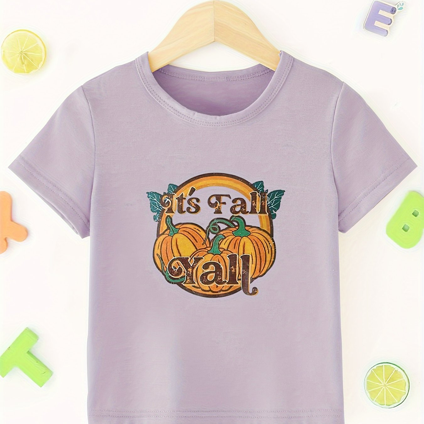's Fall Yall Pumpkin Print Boys Creative T shirt Casual - Temu | Temu Affiliate Program