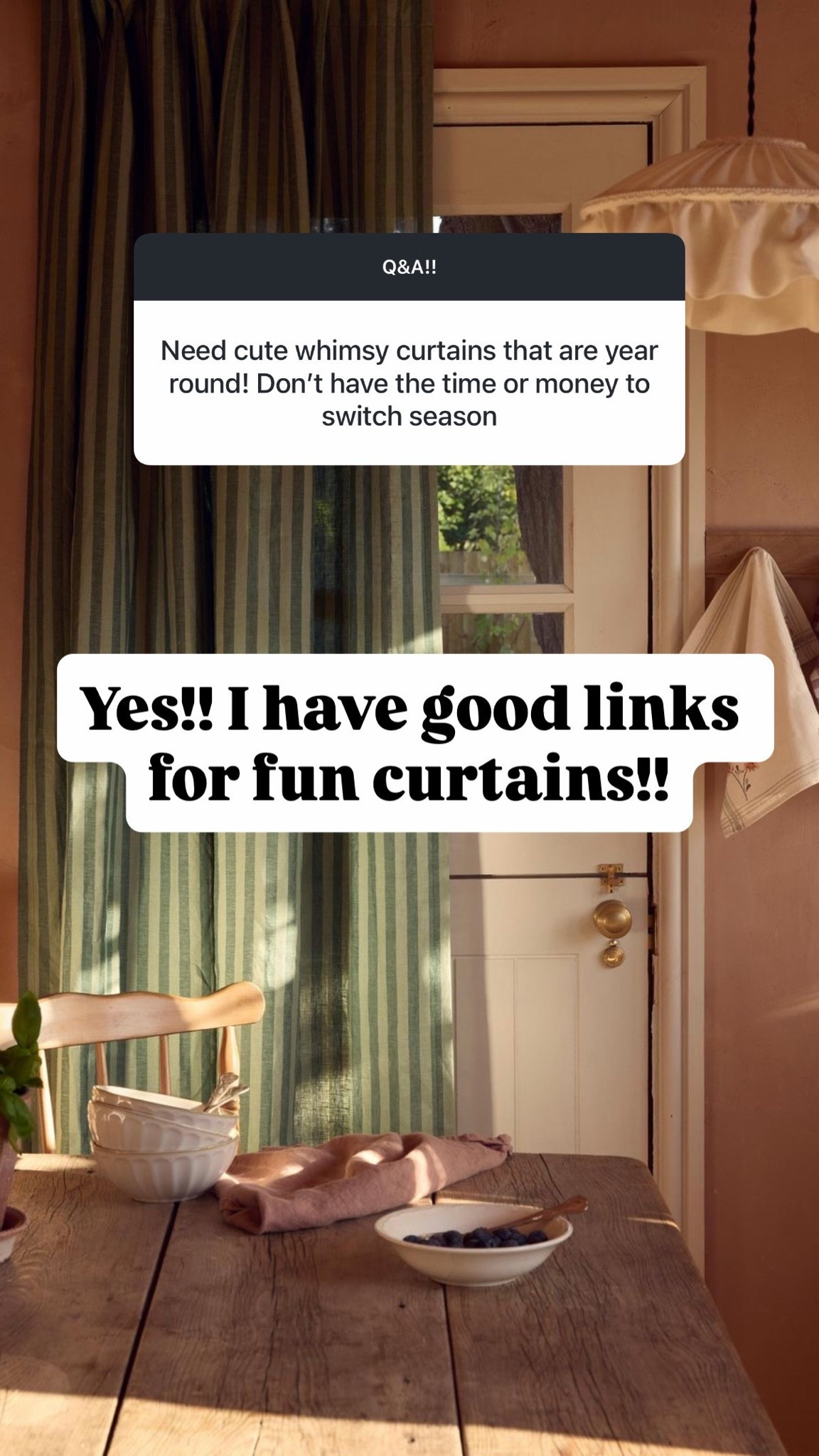 Fun curtains!!