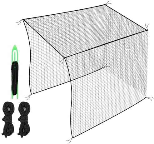 Golf Net,10Feet Golf Practice Net with 12pcs Spring snap and 4pcs Carabiner, Sports Practice Barr... | Amazon (US)