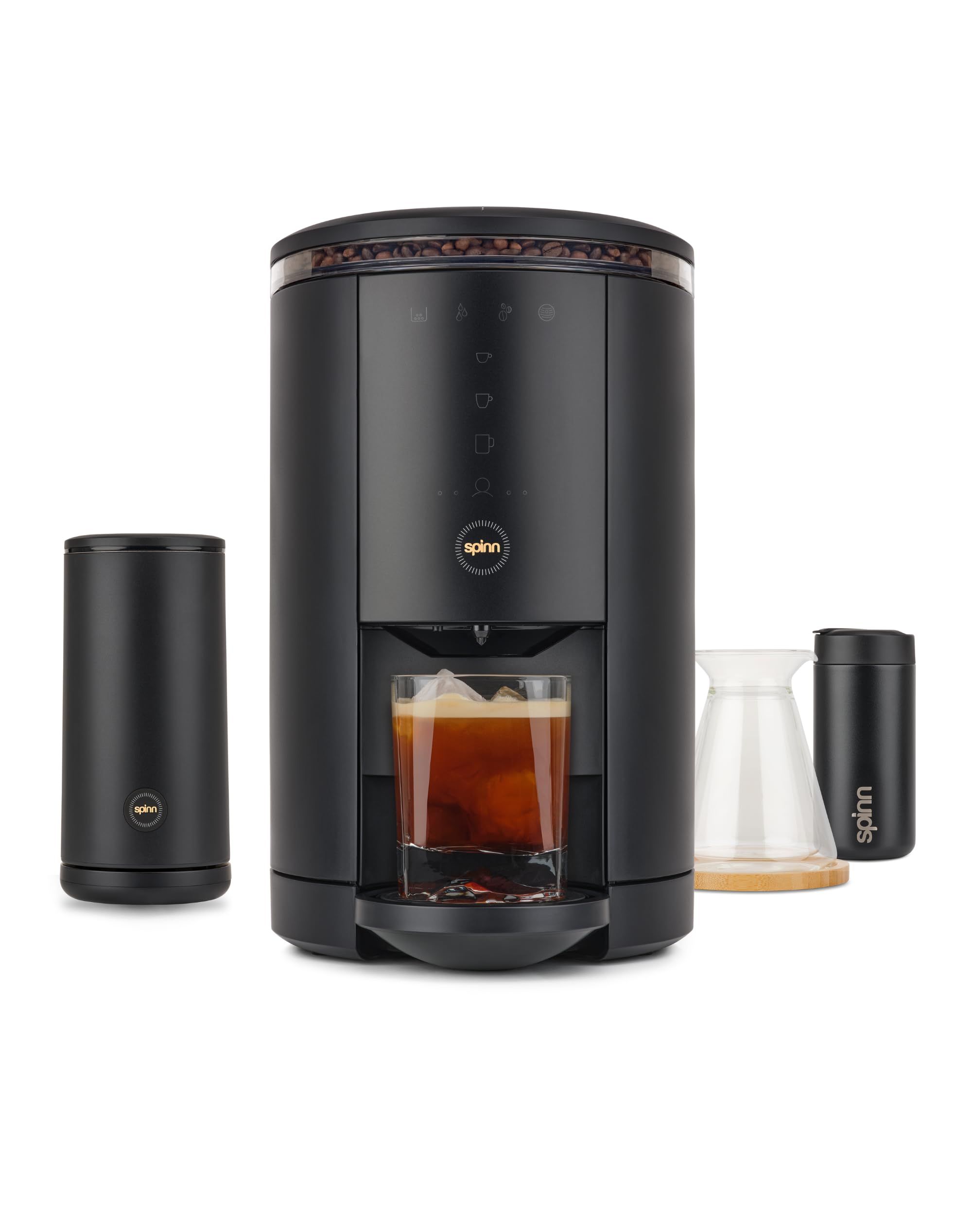 SPINN Coffee & Espresso Machine with Milk Frother Bundle, Smart WiFi Automatic Coffee, Cold Brew Mac | Amazon (US)