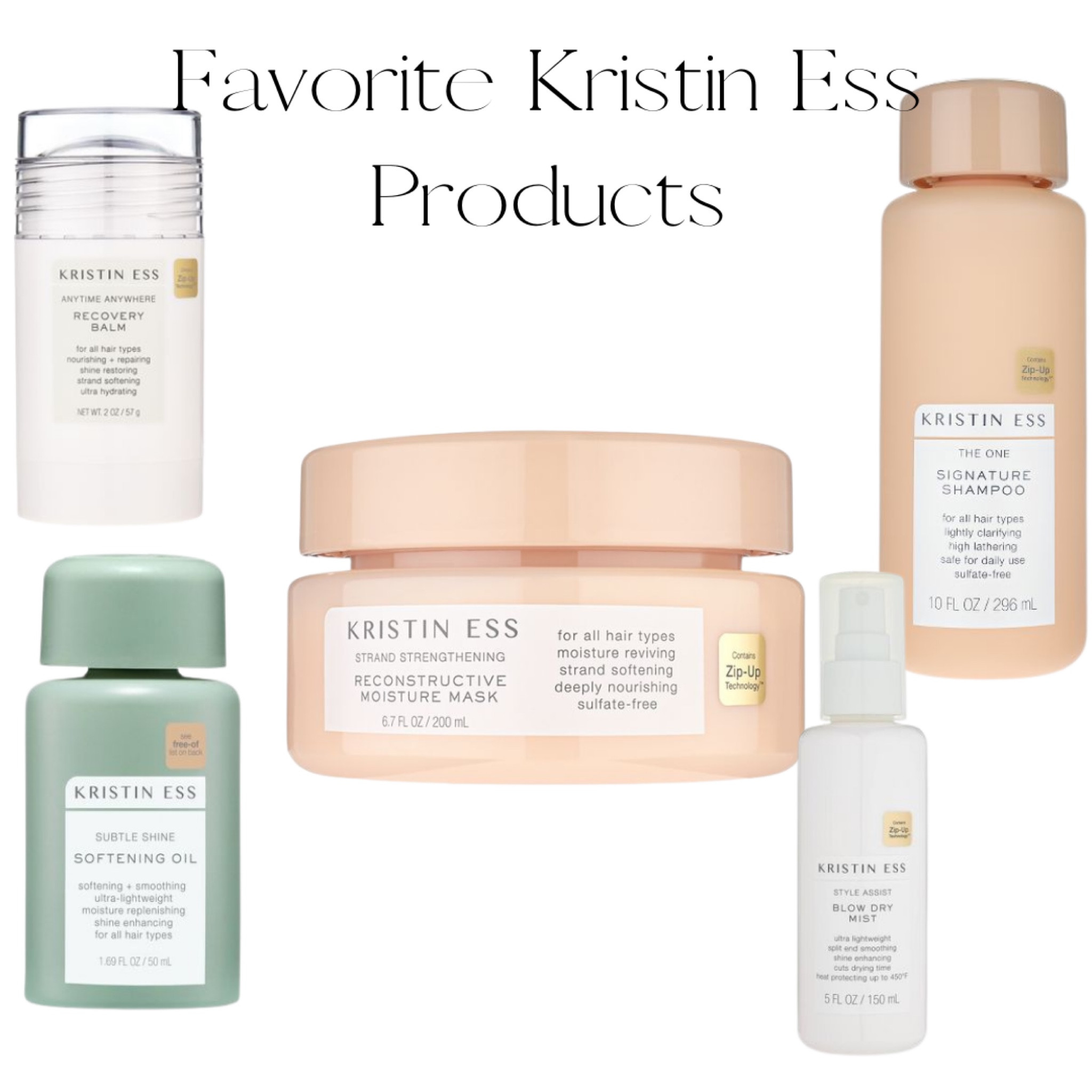 Kristin Ess has been killing it lately! They have always been by favorite “drugstore” brand. These are just some of my favorites. The blow dry mist cuts my drying time in half while protecting from the heat. And the balm helps smooth flyaways when slicking my hair back. 

#LTKbeauty #LTKfindsunder100 #LTKfindsunder50