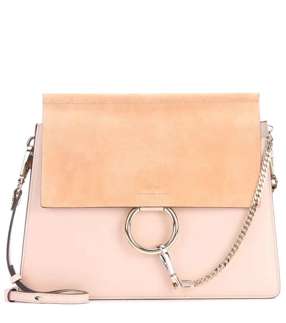 Faye leather and suede shoulder bag | Mytheresa (US/CA)