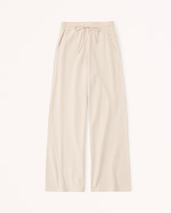 Luxe Terry Wide Leg Sweatpant | Abercrombie & Fitch (US)