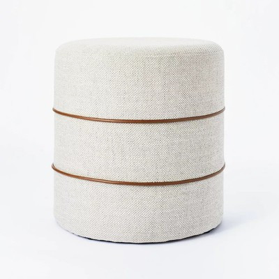 Threshold designed w/Studio McGee Round Ottoman Contemporary Living Room Cream | eBay | eBay US