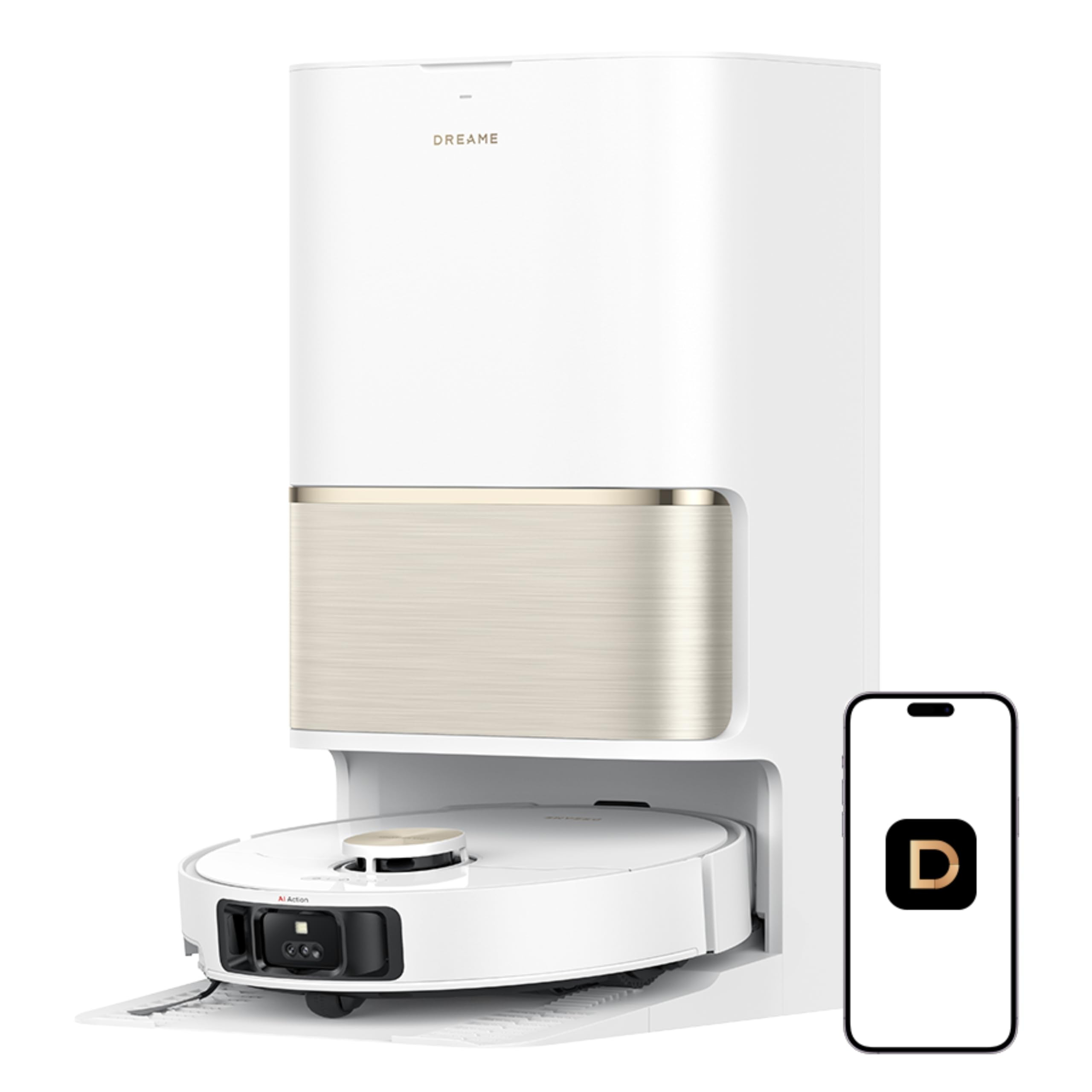 DREAME L50 Ultra Robot Vacuum and Mop White, 19,500Pa Suction, with Auto-Empty and Mop Self-Clean... | Amazon (US)