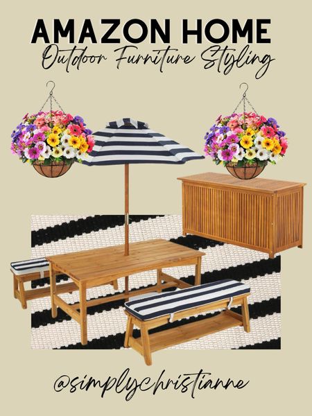 Outdoor furniture, backyard styling, amazon finds 

#LTKhome #LTKSeasonal #LTKstyletip