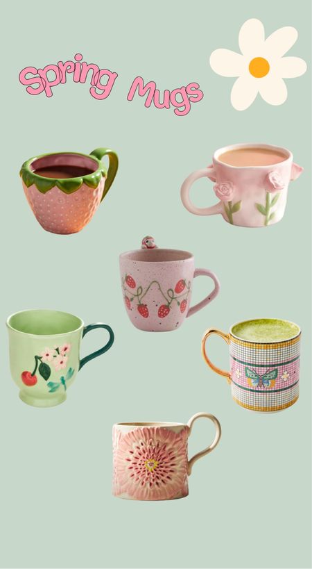 Cute mugs for spring! 

#LTKhome #LTKSeasonal