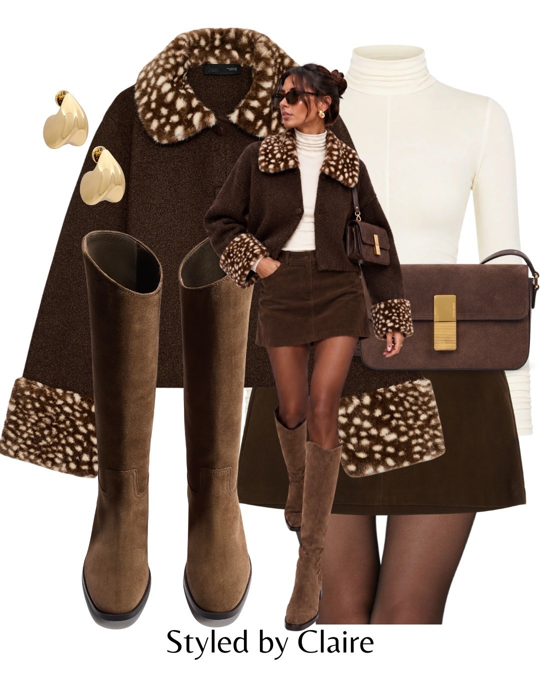BAMBI CARDIGAN🍂
Tags: new in Zara brown print knee high suede boots tan H&M skirt Abercrombie ateliers auguste shoulder bag turtleneck top long sleeve fashion date night inspo outfit ideas chic women’s style date night autumn

#LTKshoes #LTKstyletip #LTKdatenight