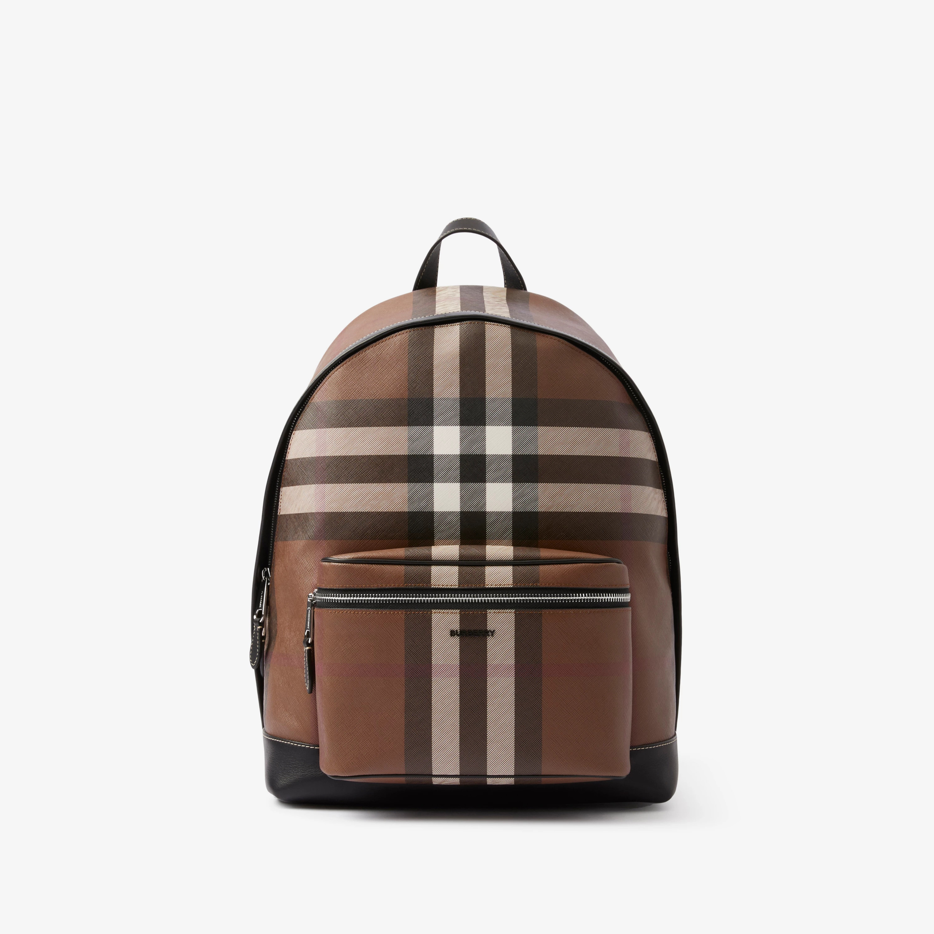 Check Backpack in Dark Birch Brown - Men | Burberry® Official | Burberry (US)