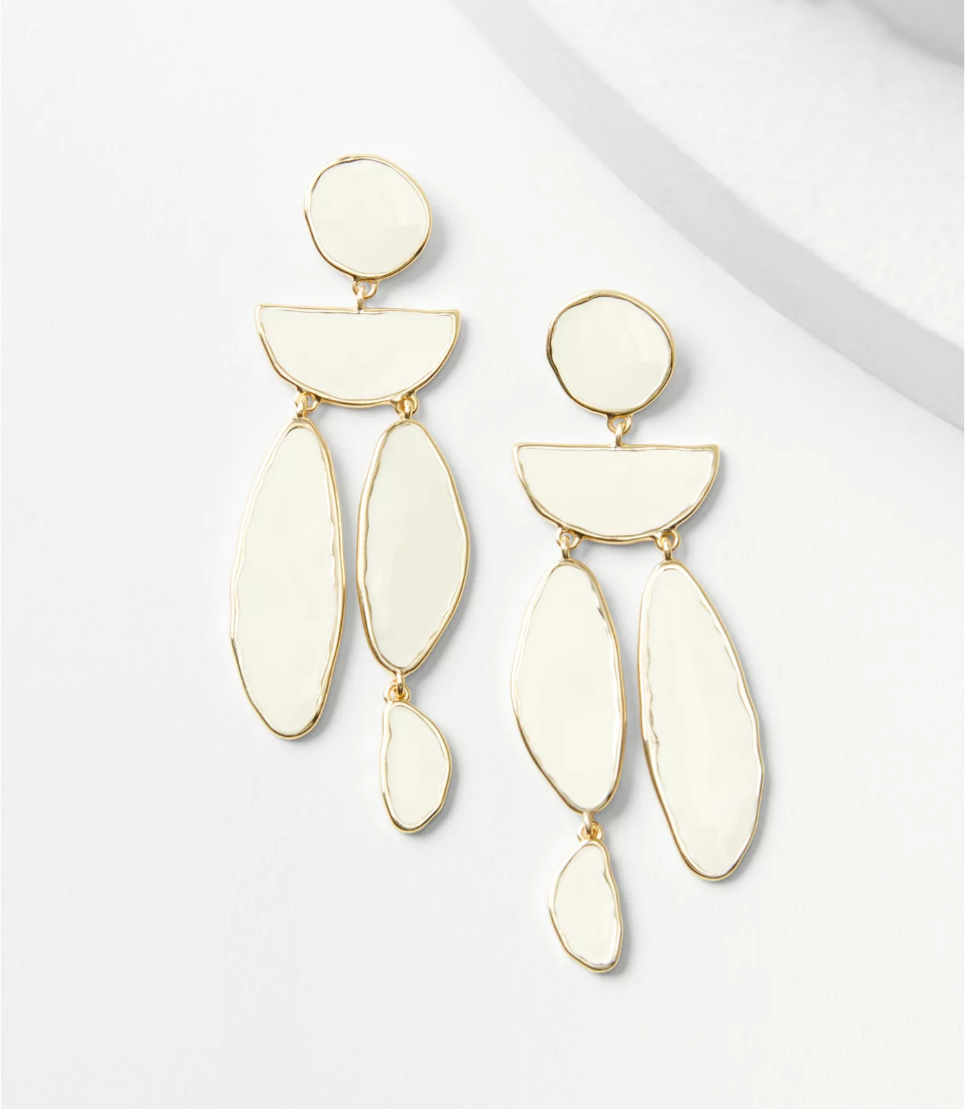 Geo Drop Earrings | LOFT