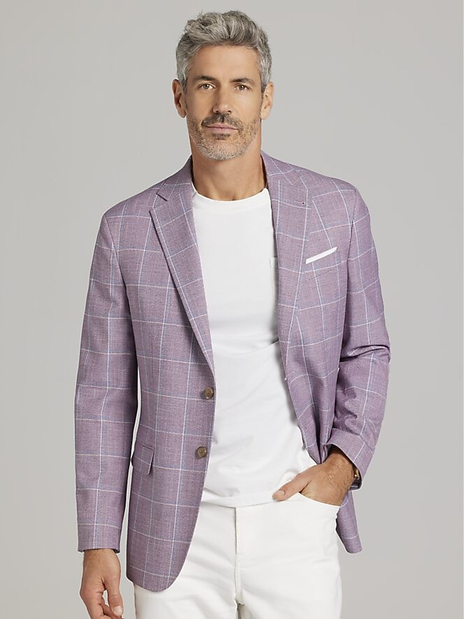JOE Joseph Abboud Modern Fit Windowpane Sport Coat | Sport Coats | Men's Wearhouse | The Men's Wearhouse