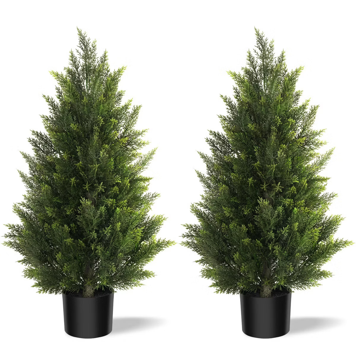 Artificial Topiary Cedar Trees 3ft Tall 2 Set Realistic Greenery Artificial Cedar Trees for Outdo... | Target