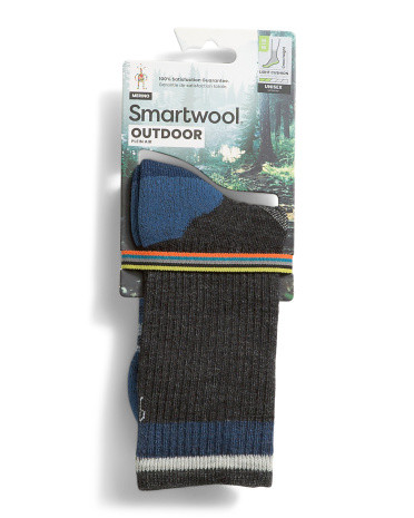Made In Usa Merino Wool Blend Outdoor Light Cushion Crew Socks | TJ Maxx