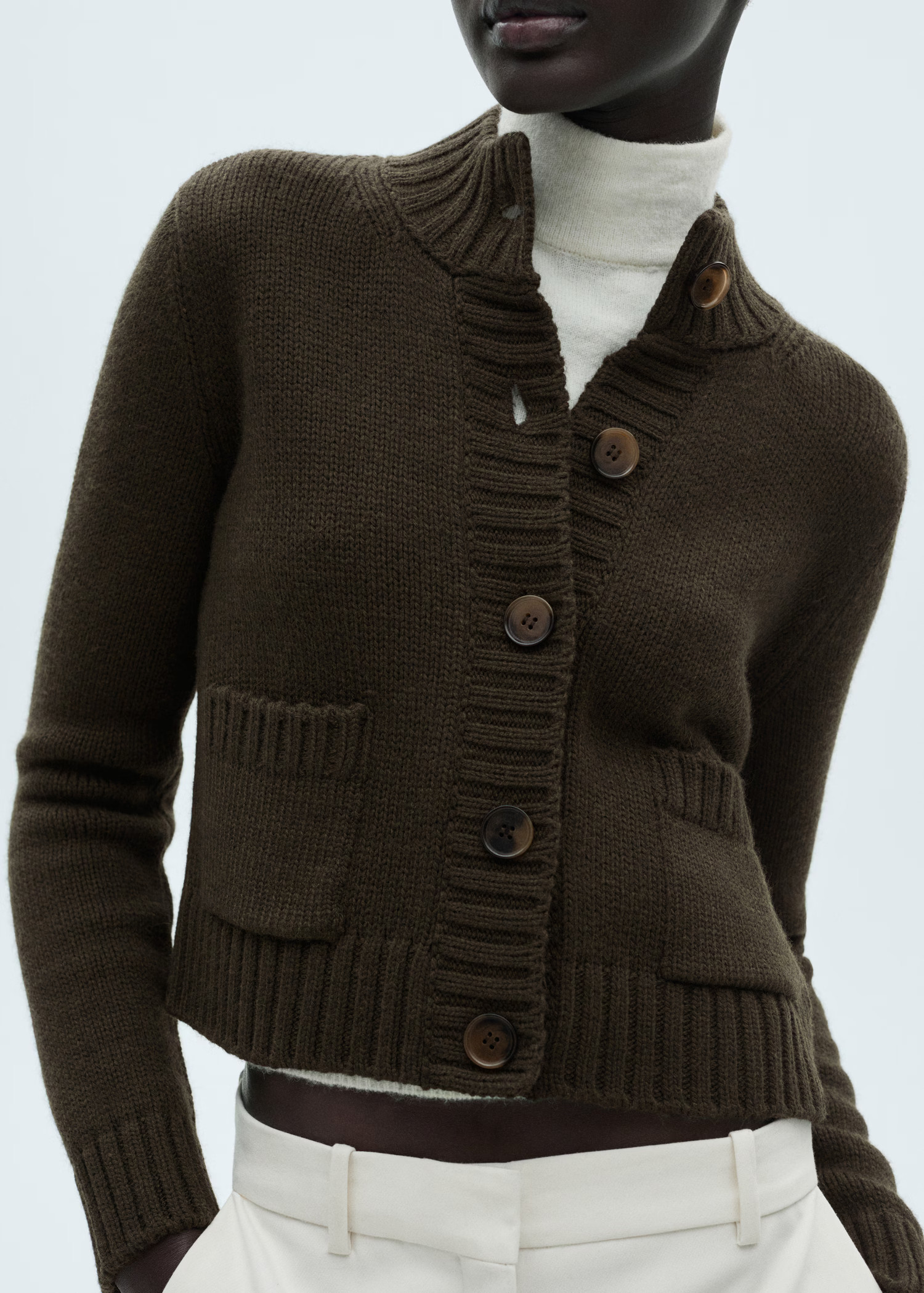 Pocket knit cardigan - Women | MANGO United Kingdom | MANGO (UK)
