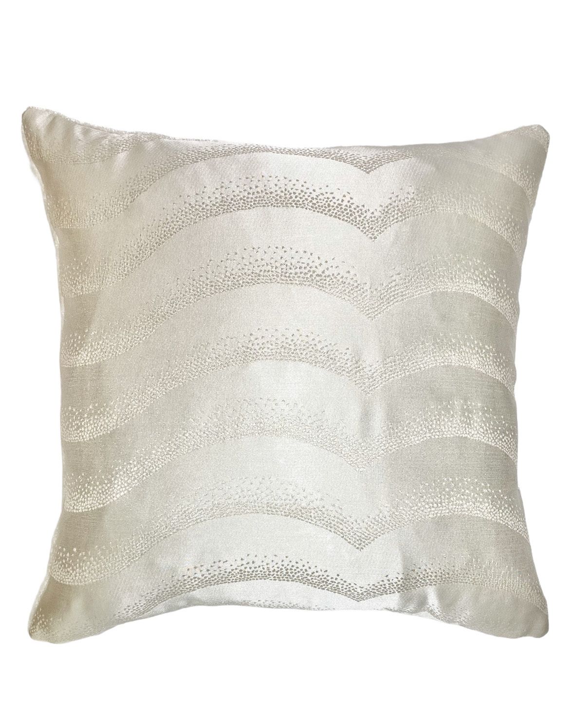Winter White Wave Shimmer Velvet Throw Pillow Cover 20x20 | Walmart (US)