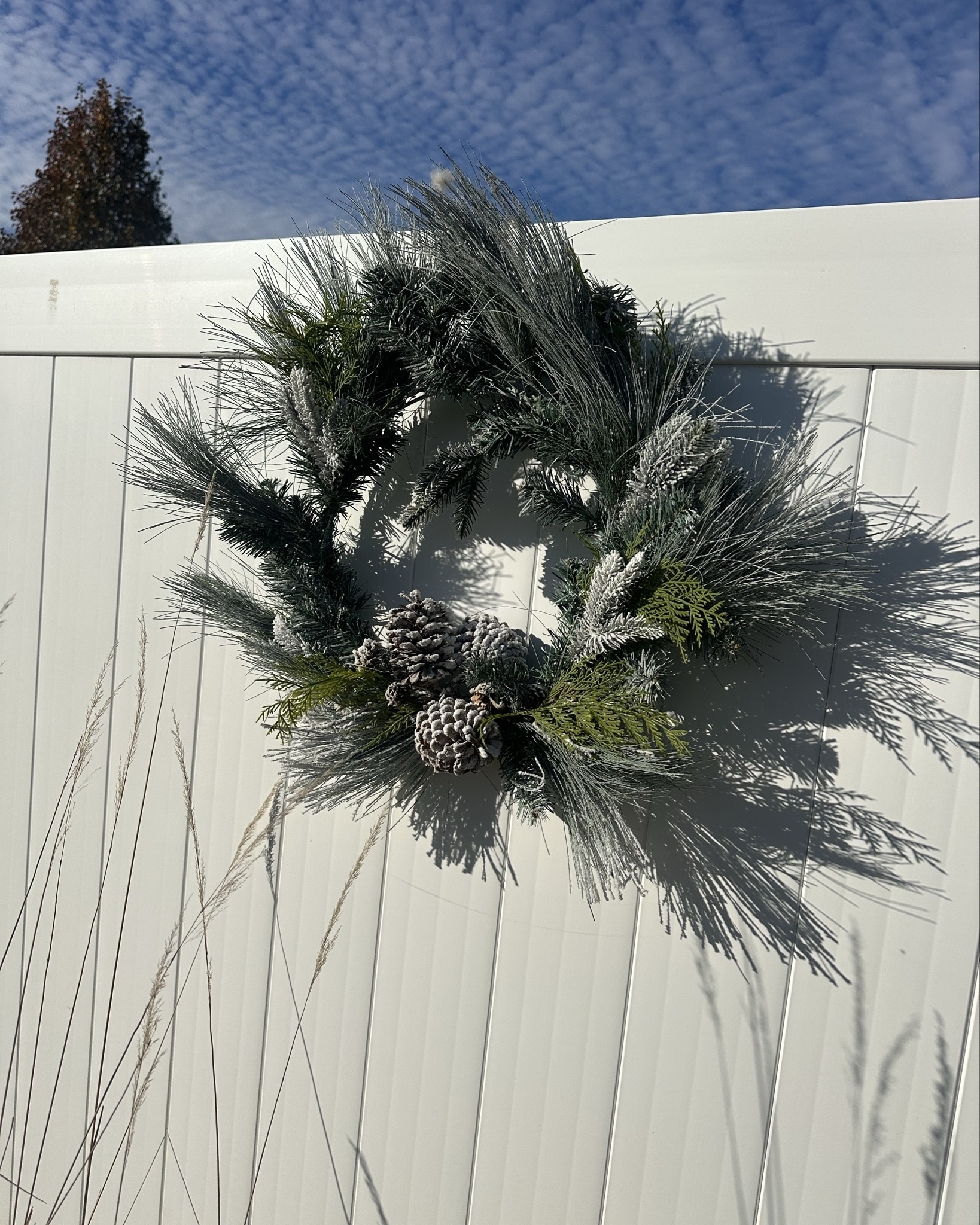 These target wreaths are perfect for fence decor or on your home or inside. I had these last year and up outside until Jan and they still look great. 

These fence hangers work perfectly too- I also use them for my fence skeletons around Halloween. 

#LTKHoliday #LTKHome