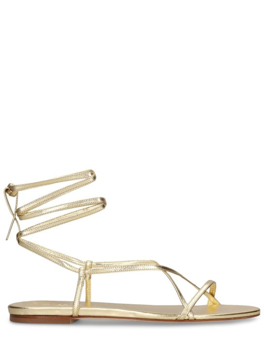 Sandalias de piel laminada 10mm | Luisaviaroma