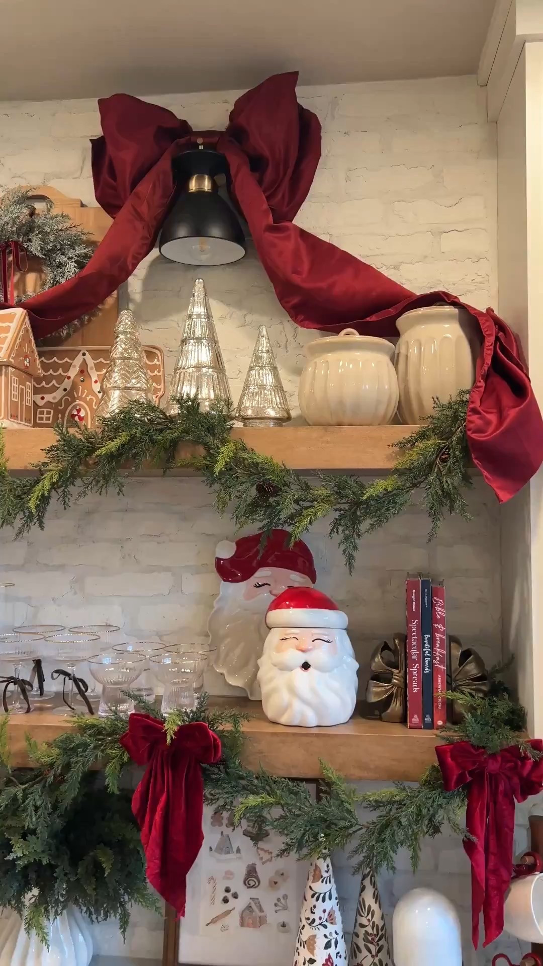 Christmas shelf styling 

Christmas kitchen decor 

Christmas coffee bar 

#LTKSeasonal #LTKHoliday #LTKHome