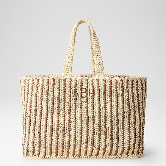 Seacliff Handwoven Stripe Beach Tote​ | Mark and Graham