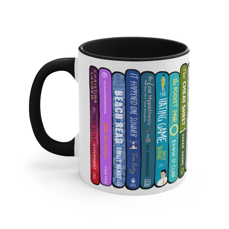 SEMI-CUSTOMIZABLE Book Stack Mug | Etsy (US)