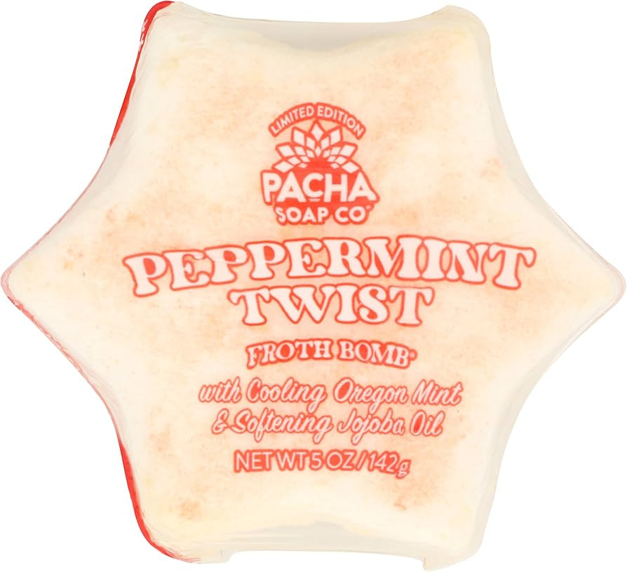 PACHA SOAP Peppermint Twist Froth Bomb, 5 OZ | Amazon (US)